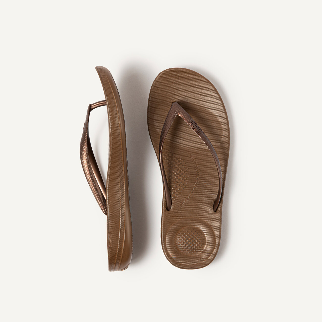 Iqushion Ergonomische Slippers voor Vrouwen Brons Original Brands